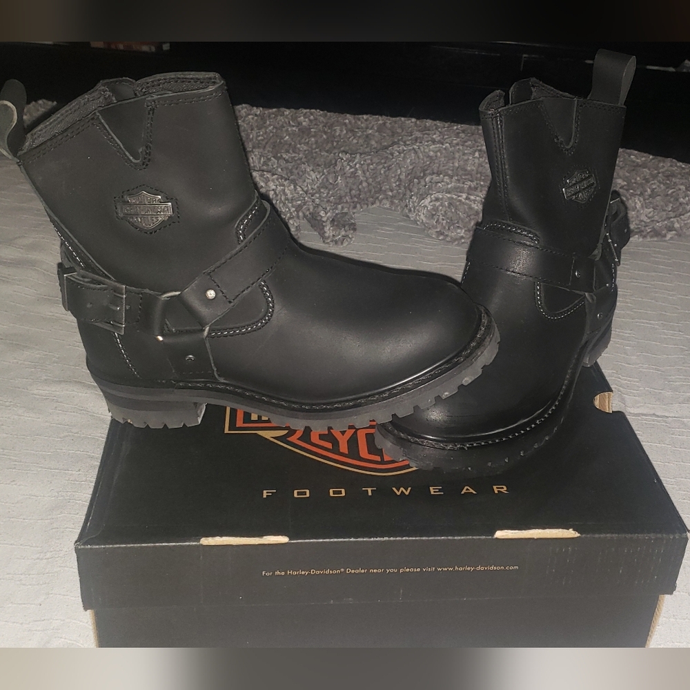 Harley Davidson riding boots women's 8